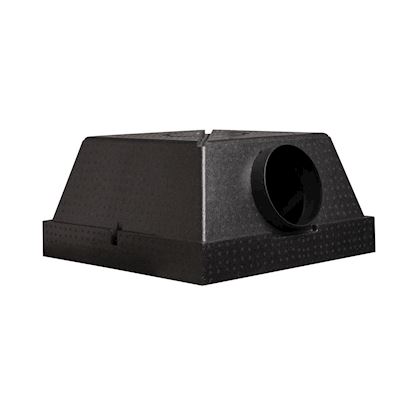 Aircobox 590x590 aansl. Ø 200mm (met traverse)