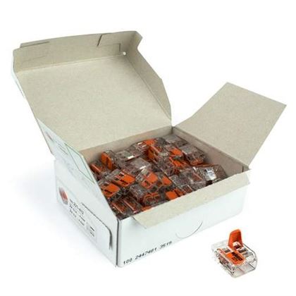 Wago 221 lasklem 2-voudig 0,2-4mm² (bestellen per 100)