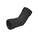 Acquaring Ø20mm PVC bocht 45° - Zwart
