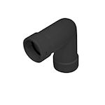 Acquaring Ø20mm PVC bocht 90° - Zwart