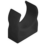 Acquaring Ø20mm PVC clip - Zwart