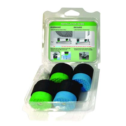 Soleco trillingdempers set groen (set à 4 stuks) 30-55 KG