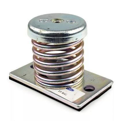 Trillingsdemper metalen veervoet M8 per stuk (15kg)