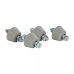 Trillingsdempers Conisch M8 per zakje 4st. (35kg) - Grijs