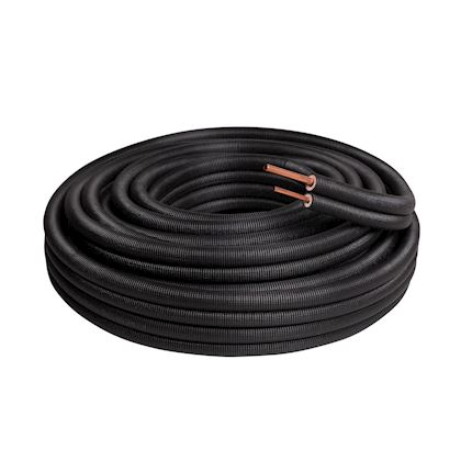 Aircopipe PB2425 1/4x1/2 koelleiding 25m - Zwart