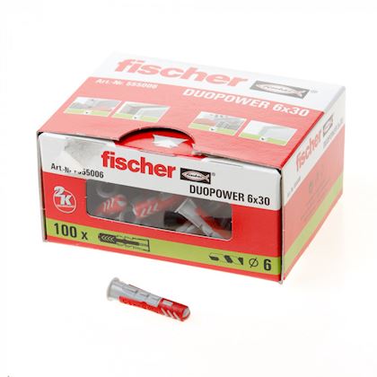 Fischer plug DuoPower 6x30mm (100 stuks)