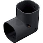 Inaba Denko SC-77-K lange stijgende bocht 90 gr - Zwart