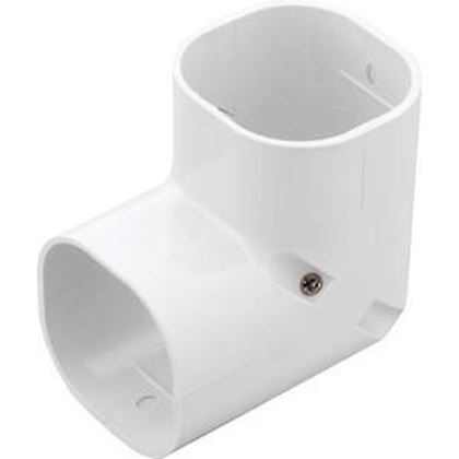 Inaba Denko SC-77-W lange stijgende bocht 90 gr - Wit