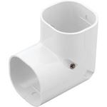 Inaba Denko SC-77-W lange stijgende bocht 90 gr - Wit