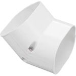 Inaba Denko SCF-77-W stijgende bocht 45 gr - Wit