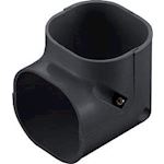 Inaba Denko SCM-77-K korte stijgende bocht 90 gr - Zwart