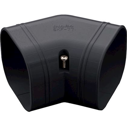 Inaba Denko SKF-100-K vlakke bocht 45 gr - Zwart