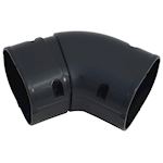 Inaba Denko SKS-77-A vlakke bocht vers. 45-90 gr - Antraciet