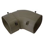 Inaba Denko SKS-77-B vers. vlakke bocht 45-90 gr - Bruin