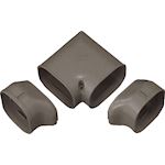 Inaba Denko SN-77-B gedraaide bocht 90 gr - Bruin