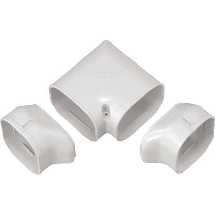 Inaba Denko SN-77-W gedraaide bocht 90 gr - Wit