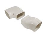 Inaba Denko SNA-100-W gedraaide bocht 90 gr (rechts) - Wit