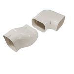 Inaba Denko SNB-100-W gedraaide bocht 90 gr (links) - Wit