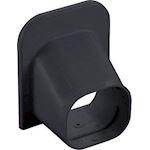 Inaba Denko SP-77-K wand-plafond eindstuk - Zwart