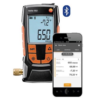 Testo 552 - Digitale vacuümmeter met Bluetooth
